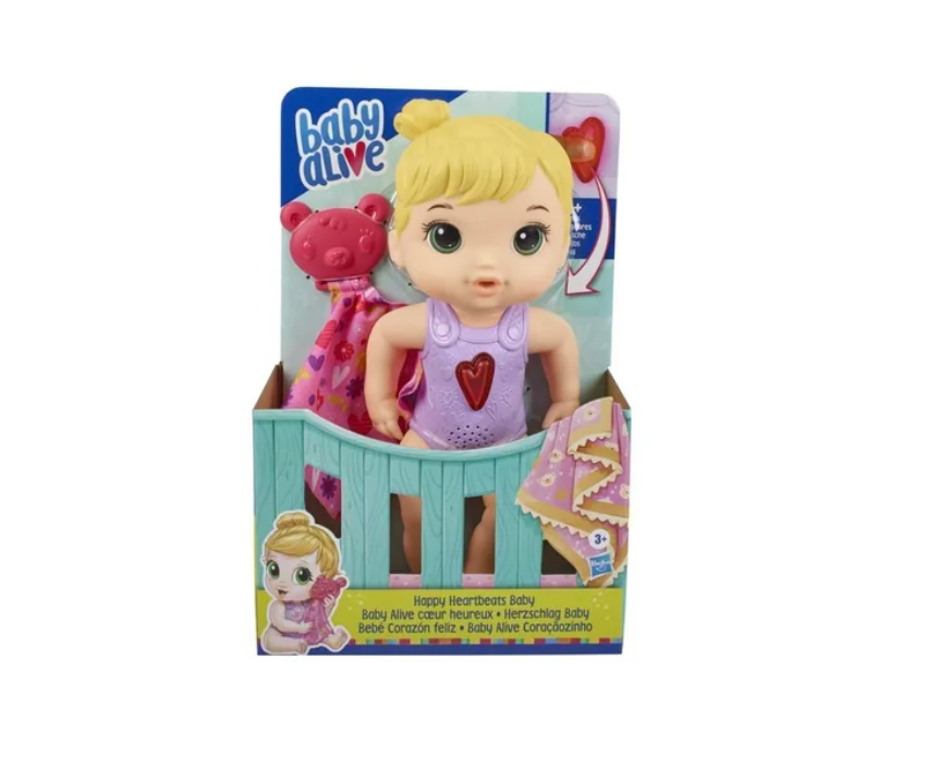 Boneca Hasbro Baby Alive Bebe Coracaozinho Loira E6946 Pecas Sao Jose