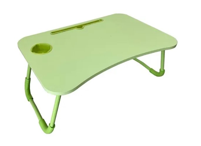 Mesa de Apoio Café Notebook Dobravel para Cama/Sofá Verde 