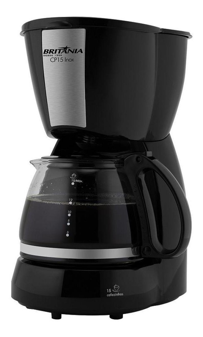 Cafeteira Cp15 Inox Preto Britânia 220v - Novo