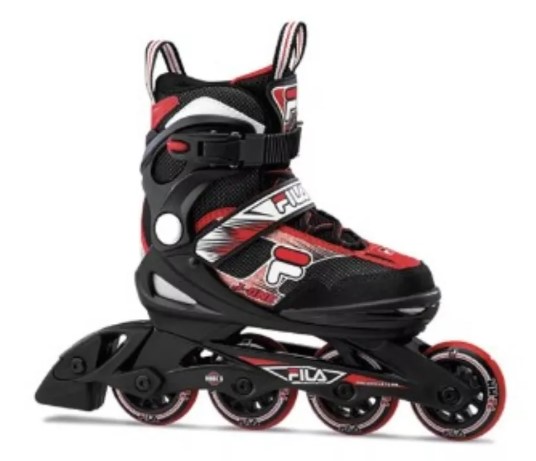 Patins Fila Ajustável J-one Black/Red 30 ao 34