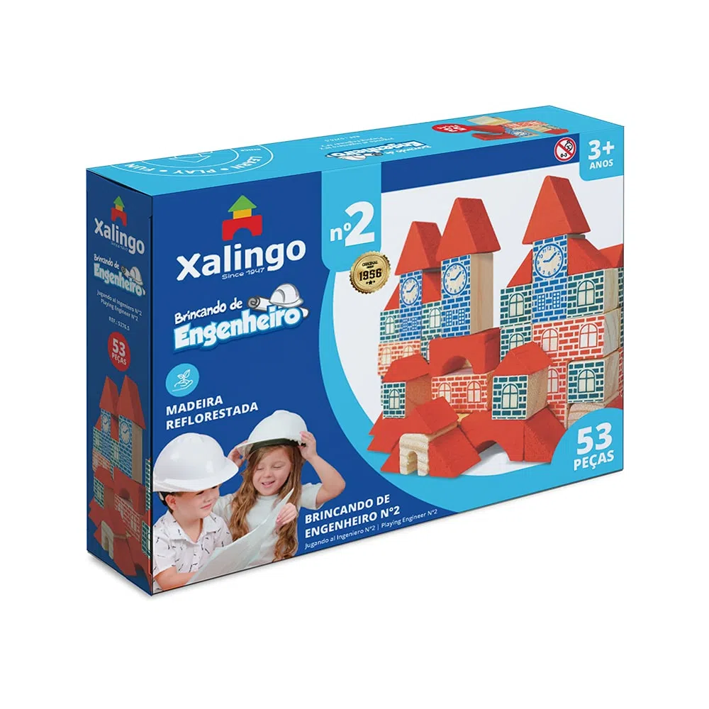 Brincando De Engenheiro Xalingo 53 peças