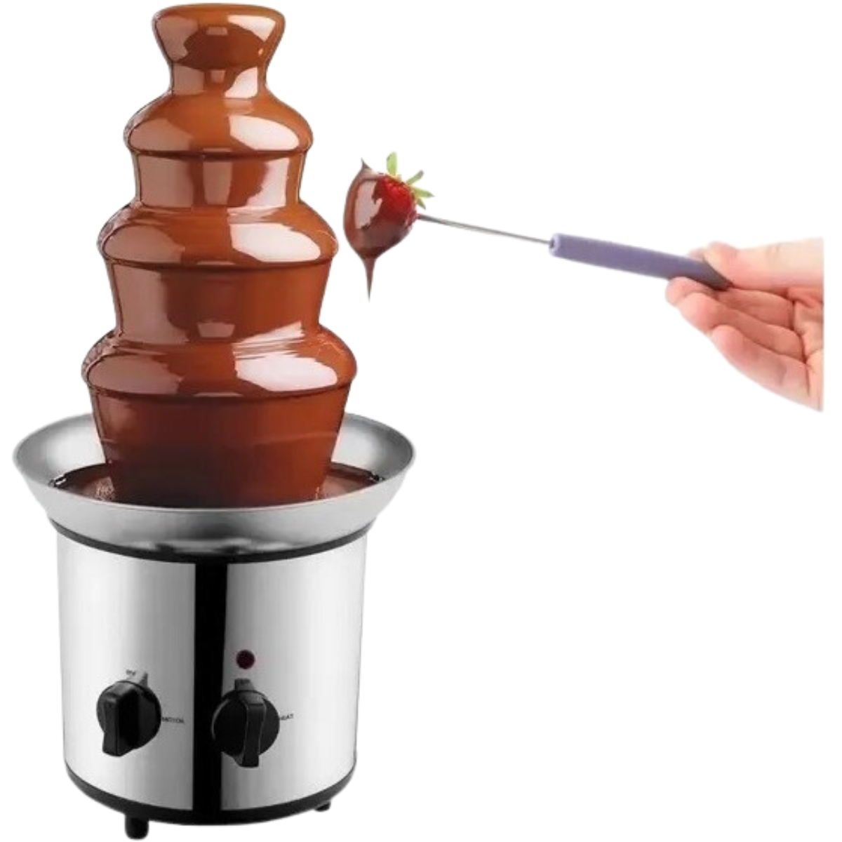 Fonte Cascata De Chocolate Grande 4 Torres Fondue 220v