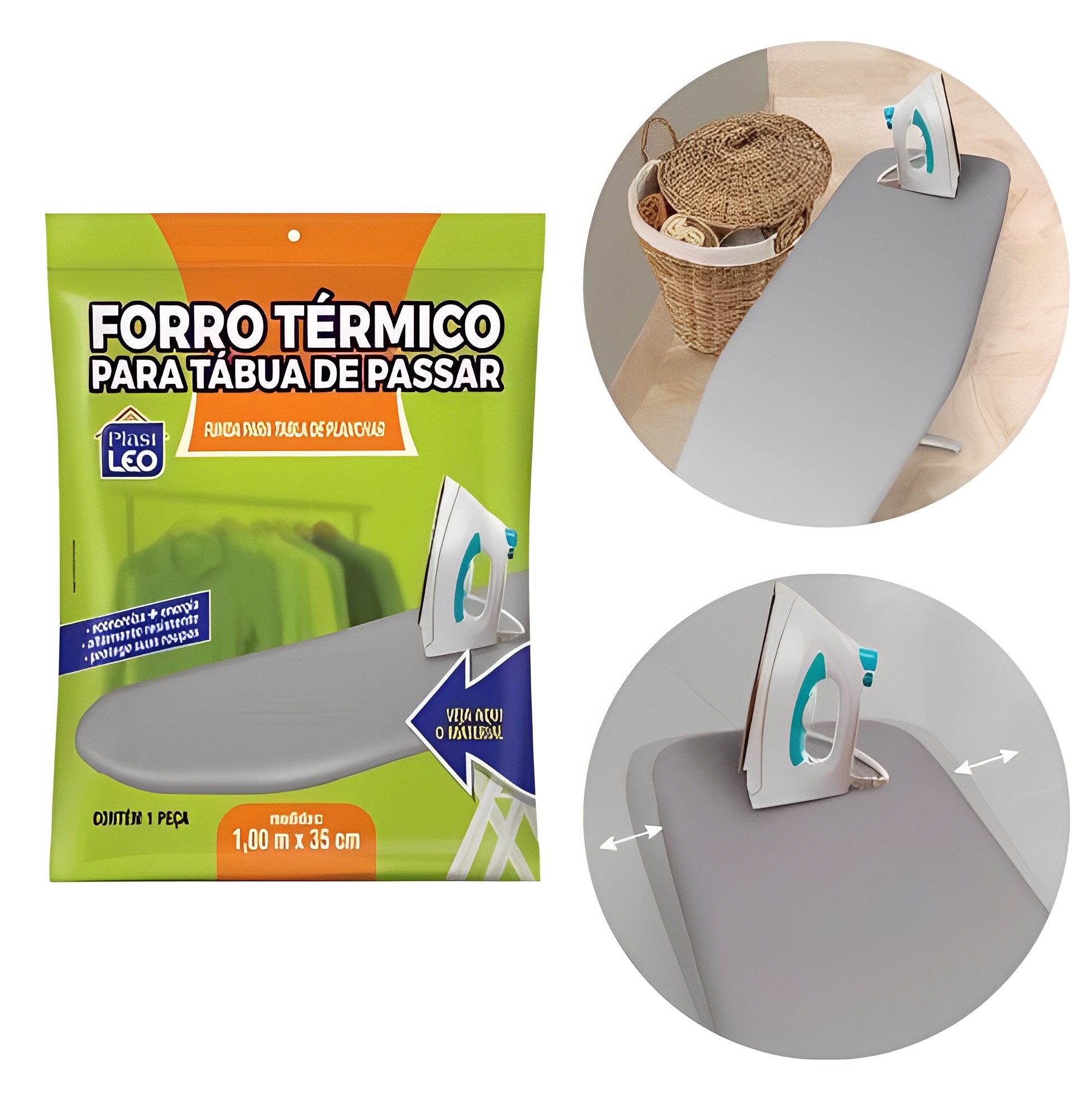 Capa Forro Termico Para Tabua de Passar Simples 100X35cm