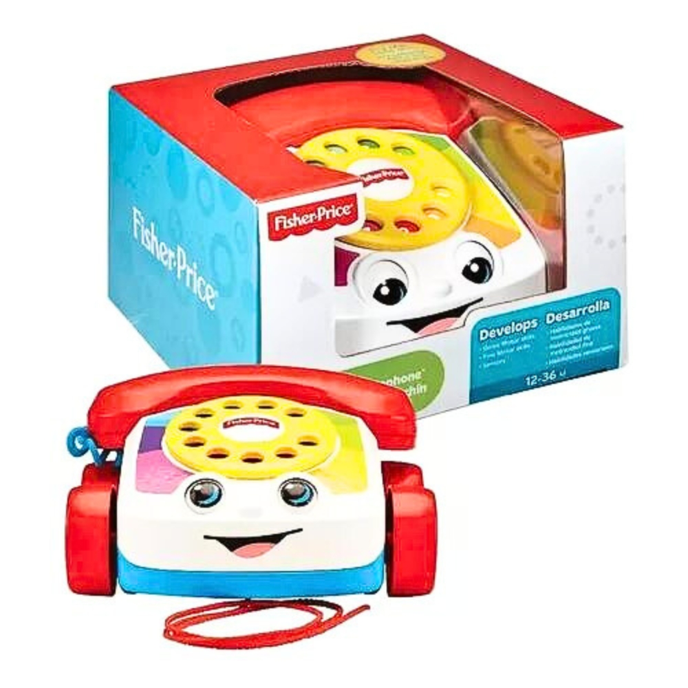 Brinquedo Para Bebês Novo Telefone Feliz Puxar Fisher-price