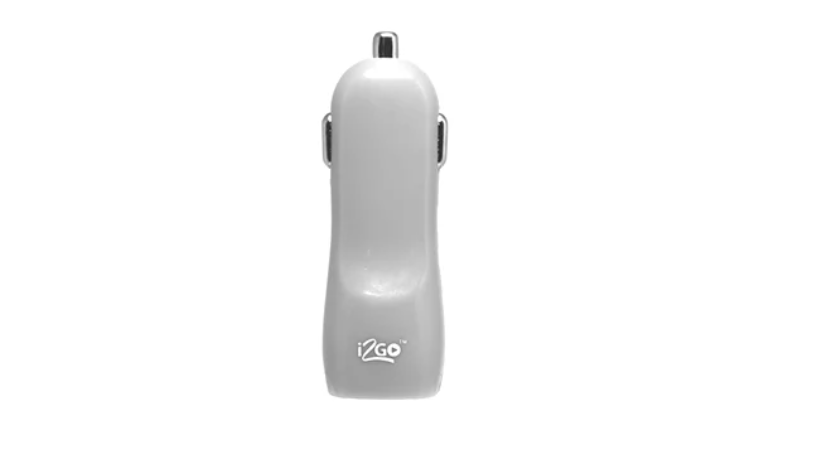 Carregador Veicular Branco 2 Saída 12-24v i2go