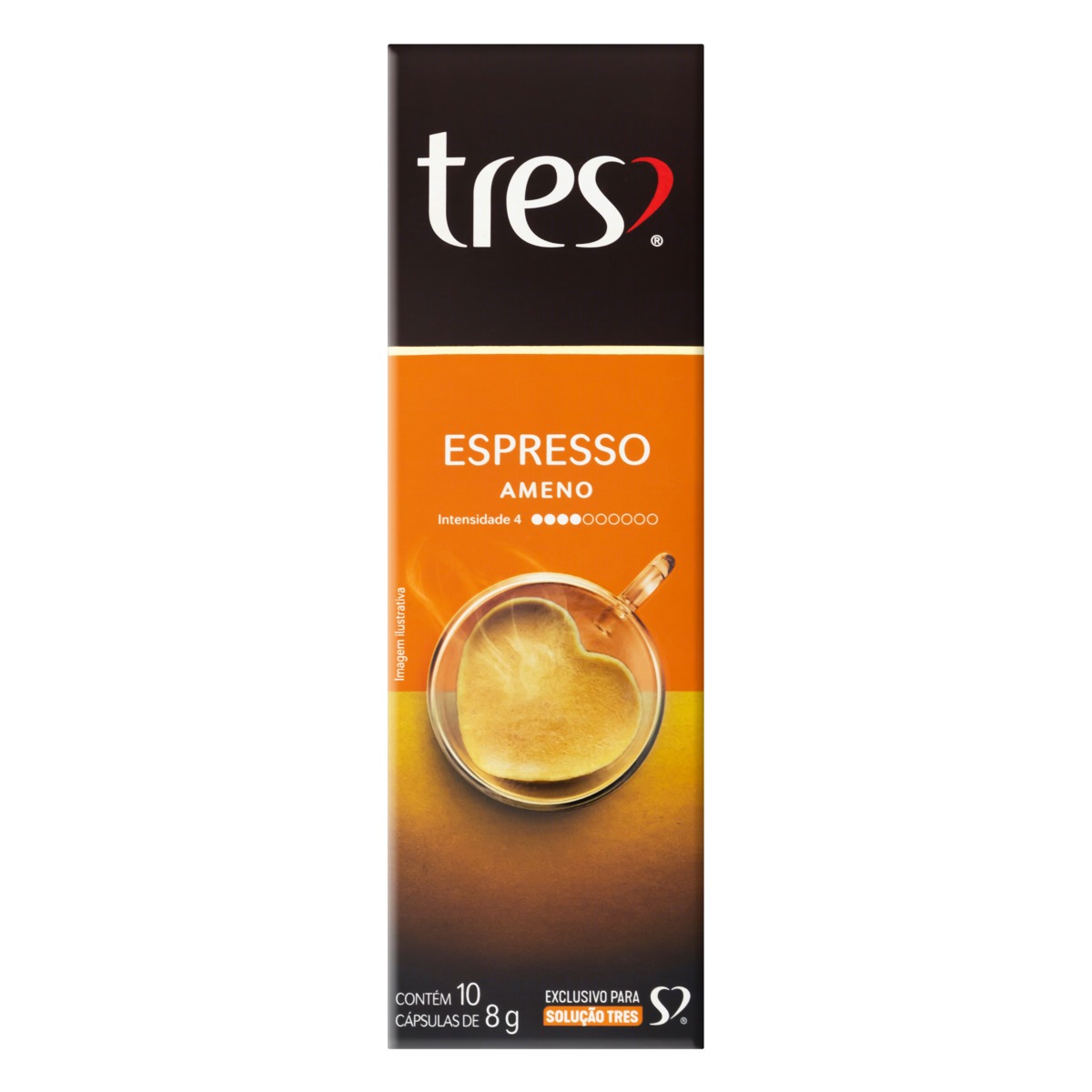 Cápsulas 3 Corações sabor Espresso Ameno