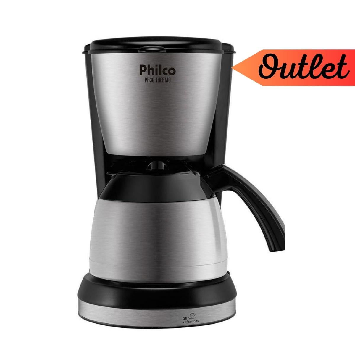 Cafeteira Elétrica Philco 110v modelo ph30 termo - Outlet