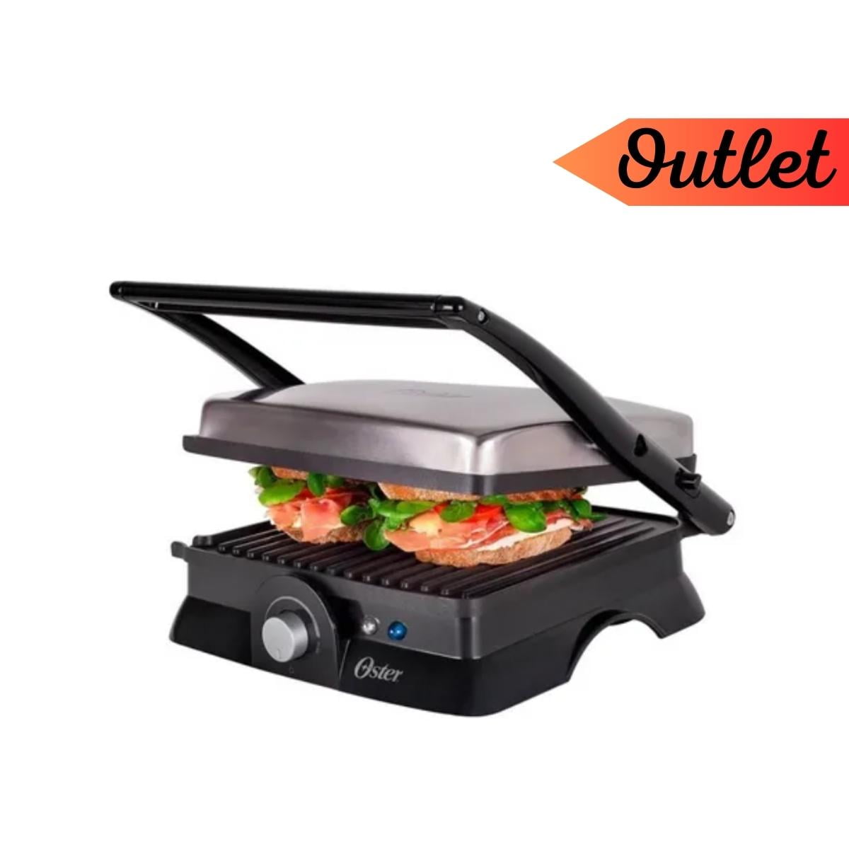 Grill Elétrico Inox Oster Multiuso 1200w 220V - Outlet