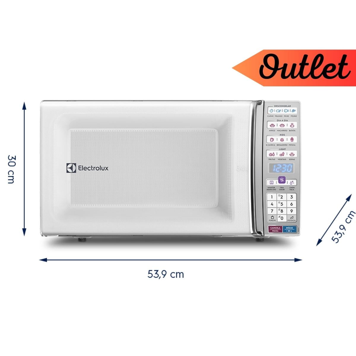 Micro-ondas Electrolux MEO44 branco 34L 127V - Outlet