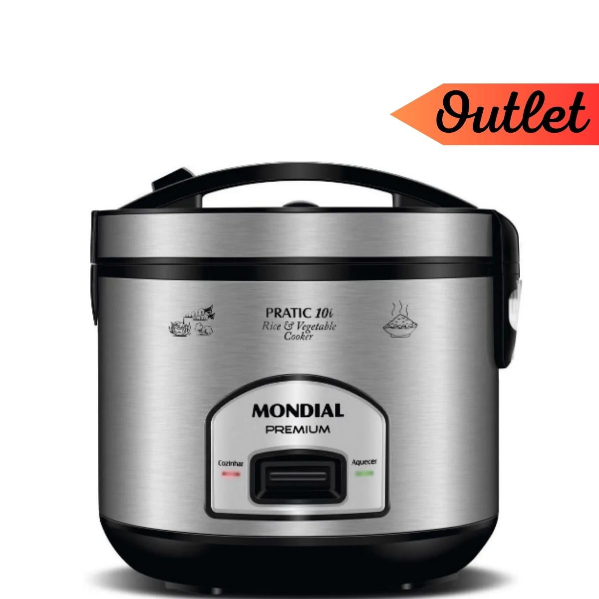 Panela Elétrica a Vapor Mondial PE-42 110v 60Hz - Outlet