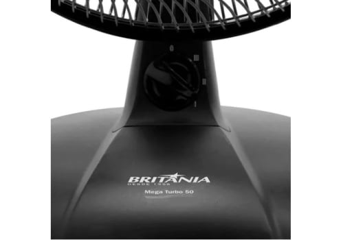 Ventilador De Mesa Britânia Mega Turbo 50cm 130w Preto 127v - Novo