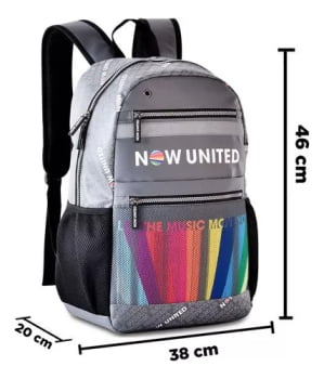 Mochila Bolsa Escolar Viagem Now United 