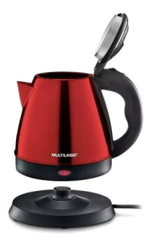 Chaleira Elétrica Multilaser 1,8L Gourmet Red 220v - NOVO