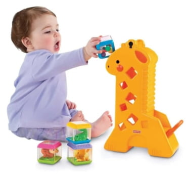 Girafa E Blocos Fisher price Pick A Blocks B4253