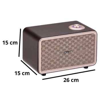 Caixa de Som Bluetooth Retro Speaker Presley Pulse Portátil