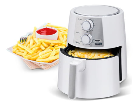 Fritadeira Air fryer 3,5 litros Midea Branco 220v 