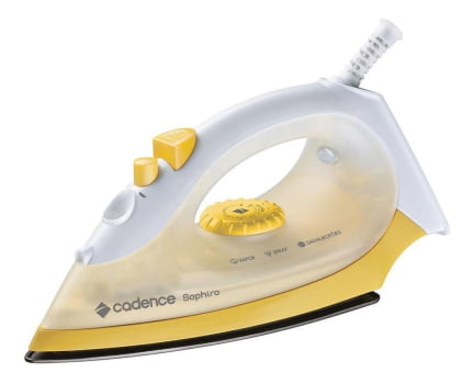 Ferro De Passar a Vapor ou Seco Cadence Amarelo 220v - Novo