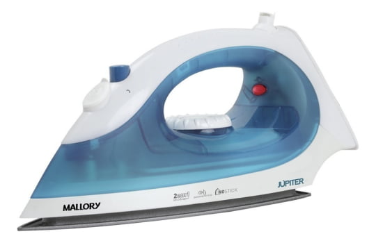 Ferro de passar a vapor Mallory Júpiter antiaderente 127v - Novo