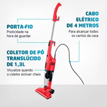 Aspirador De Pó Mondial Turbo Cycle Ap-36 220v Vermelho