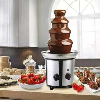 Fonte Cascata De Chocolate Grande 4 Torres Fondue 220v