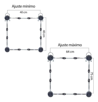 Carrinho Suporte p/ Fogão Geladeira Maquina De Lavar Cromado