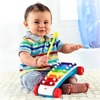 Brinquedo Instrumento Musical Xilofone Bebê Fisher-price