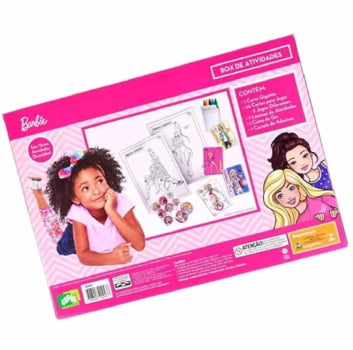 Brinquedo Box De Atividade Para Colorir Infantil Barbie