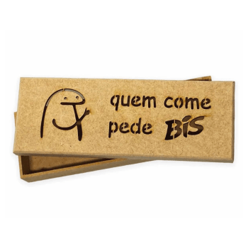 Kit Caixa Mdf + Bis Personalizada Bento Presente Lembrança