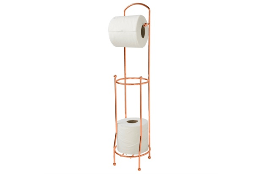 Suporte Para Papel Higiênico Em Aço 65x15,2cm Rose Gold