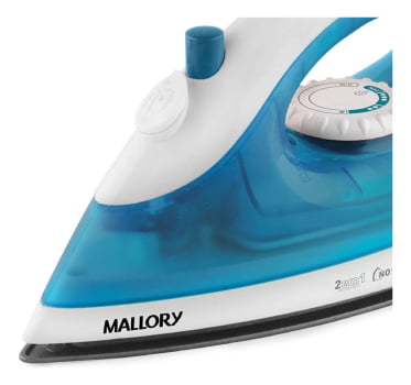 Ferro de passar a vapor Mallory Júpiter antiaderente 127v - Novo