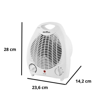 Aquecedor Britânia AB1100N 2 em 1 2000W 220V - NOVO