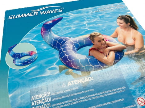 Boia Sereia Summer Waves Polygroup 124x81x65cm - NOVO