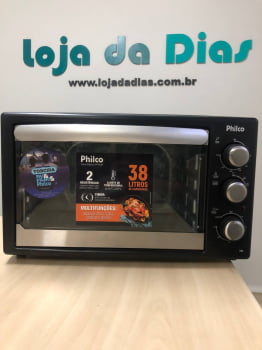 Forno elétrico Philco PFE40P 38L preto 110V sem grade - Outlet