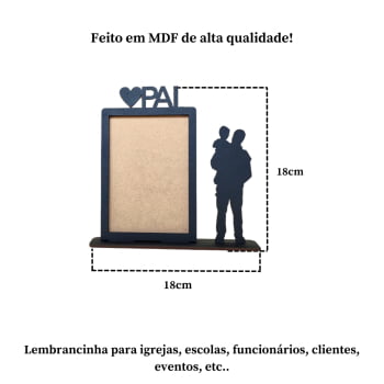 Porta-retrato Presente Dia Dos Pais em MDF