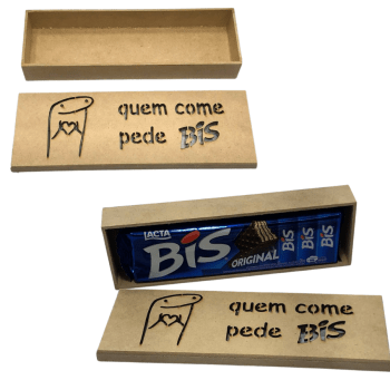 Kit Caixa Mdf + Bis Personalizada Bento Presente Lembrança