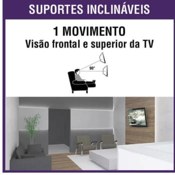 Suporte de tv/monitor Brasforma Sbrp110 De 10 Até 55 polegadas