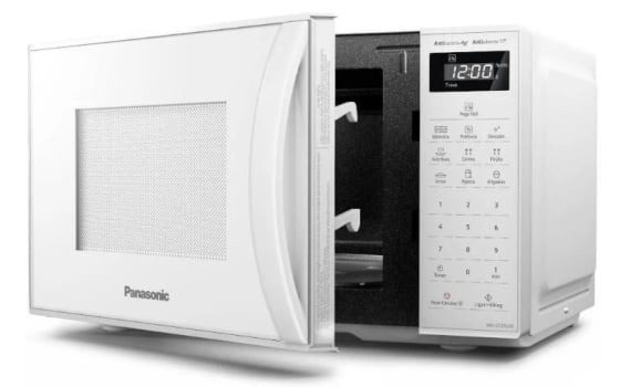 Micro-ondas Panasonic NN-ST25LWRU branco 21L 127V - Outlet