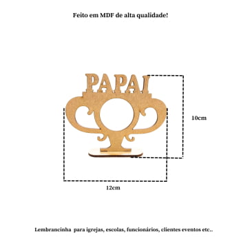 20 Porta Bombom troféu dia dos pais em Mdf