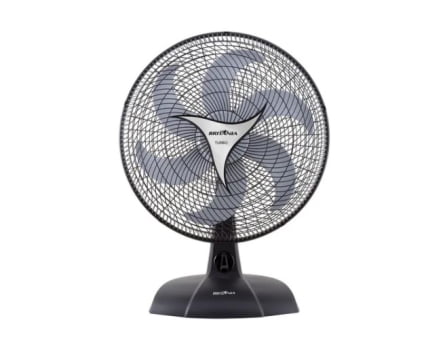 Ventilador De Mesa Britânia Mega Turbo 50cm 130w Preto 127v - Novo