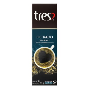 Cápsulas 3 Corações sabor café Filtrado Gourmet