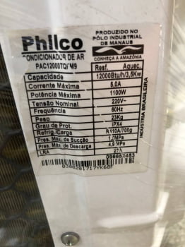 Ar Condicionado Philco Quente e Frio 12.000btu 220v  - Outlet