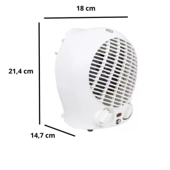 Mini Aquecedor Equation 2000W Branco 220V - NOVO