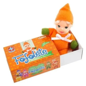 Boneca Fofolete Coleção Classica Bebezinha Estrela Laranja