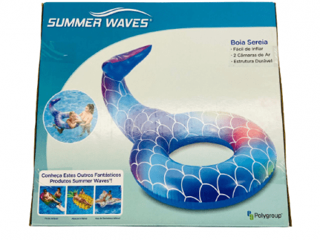 Boia Sereia Summer Waves Polygroup 124x81x65cm - NOVO