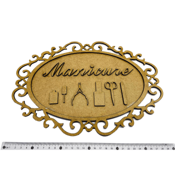 Placa Decorativa para Manicure em Mdf