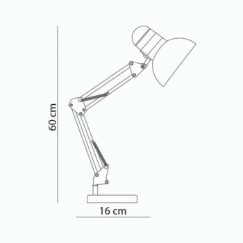 Luminária De Mesa Startec Articulável Dourada