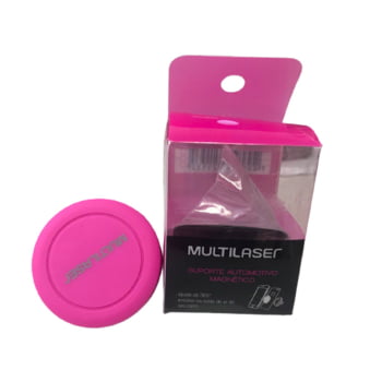 Suporte de celular automotivo AC300R Multilaser Rosa