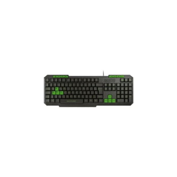 Teclado Gamer Para Pc Multilaser Preto Verde C/fio Tc243