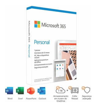 Microsoft Office 365 Personal Pc/mac (box) Assinatura Anual