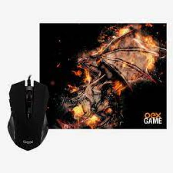 Combo Mouse e Mouse Pad Oex Game Arena MC102